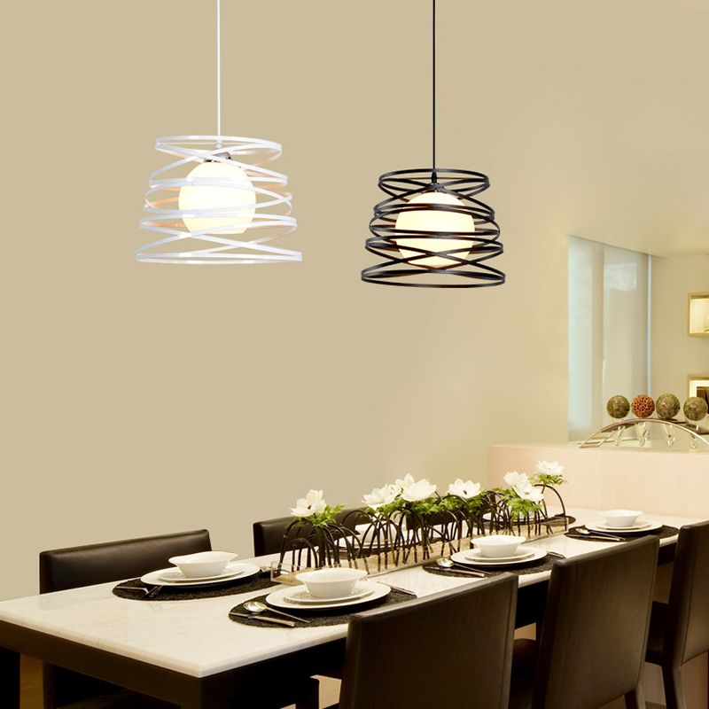 Accesorio de iluminación colgante de metal de cono estilo contemporáneo de luz colgante para comedor