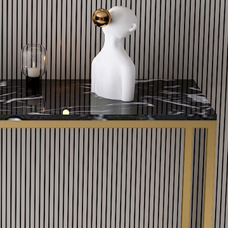 11.8 Inch Wide Console Table Rectangle Metal Contemporary End Table