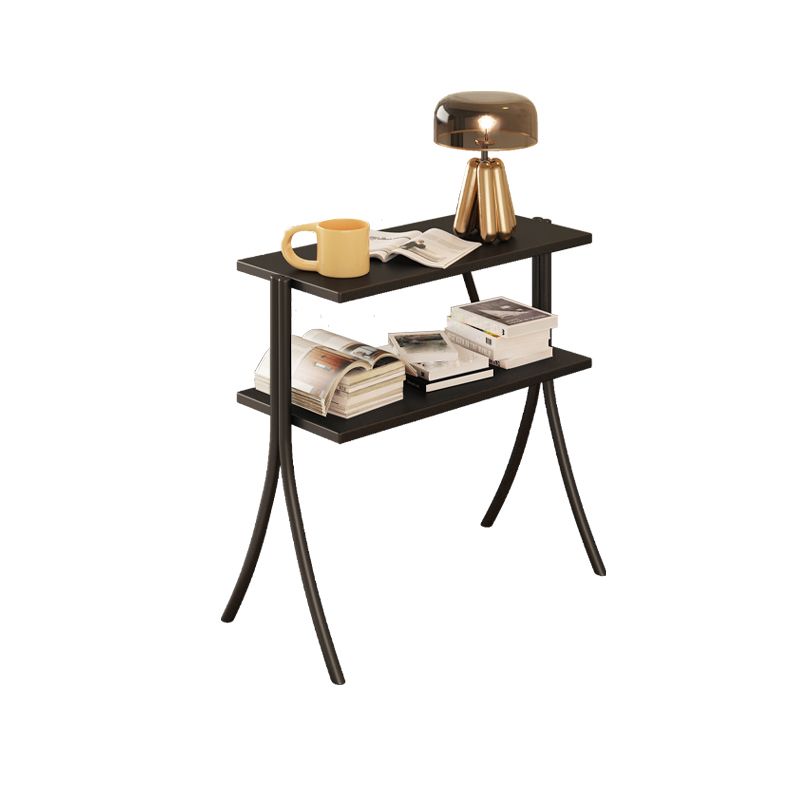 Modern Style Open Back Bookshelf Horizontal Bookcase with 2 Shelves