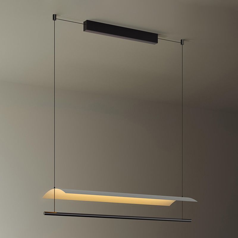 Nordic Metal Island Light Black 1 LED LED PRIGHTA para comedor