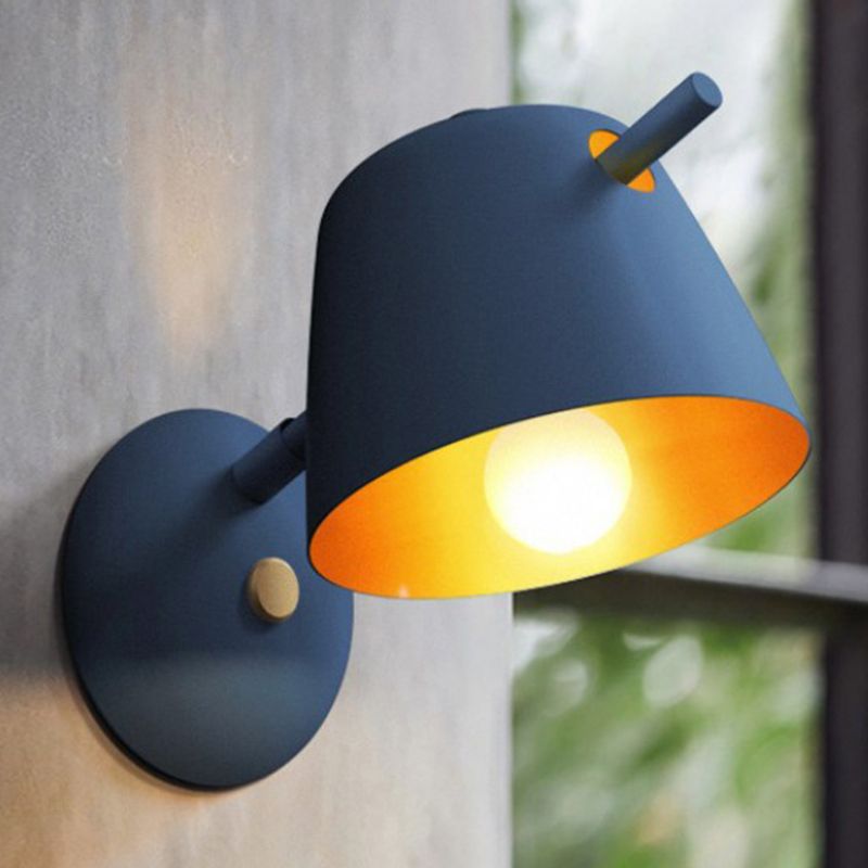 Modern Unique Shape Wall Sconce Lights Metal 1 Light Wall Light for Living Room