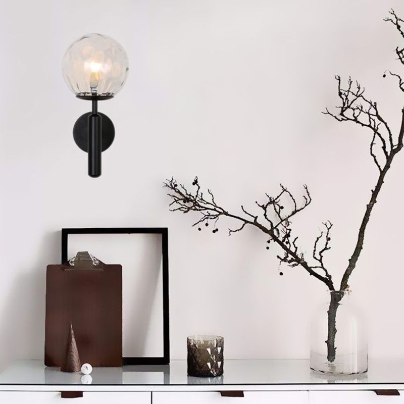 Modern Wall Light Sconce Minimalist Glass Wall Light Fixture for Bedroom