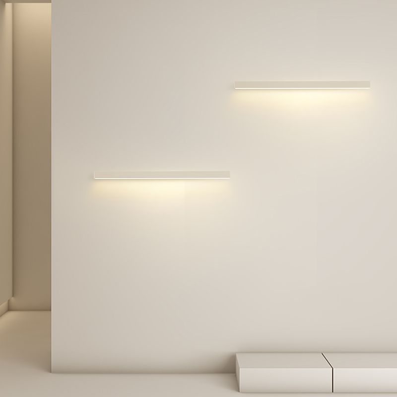 Accoglienza a parete in metallo a forma lineare moderna lampada montata a parete a 1 luci