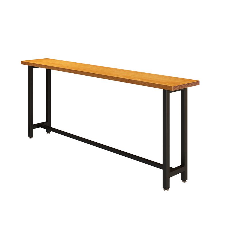 Industrial Rectangle Pub Table Set 1/4/6/7 Pieces Solid Wood Bar Set for Indoor