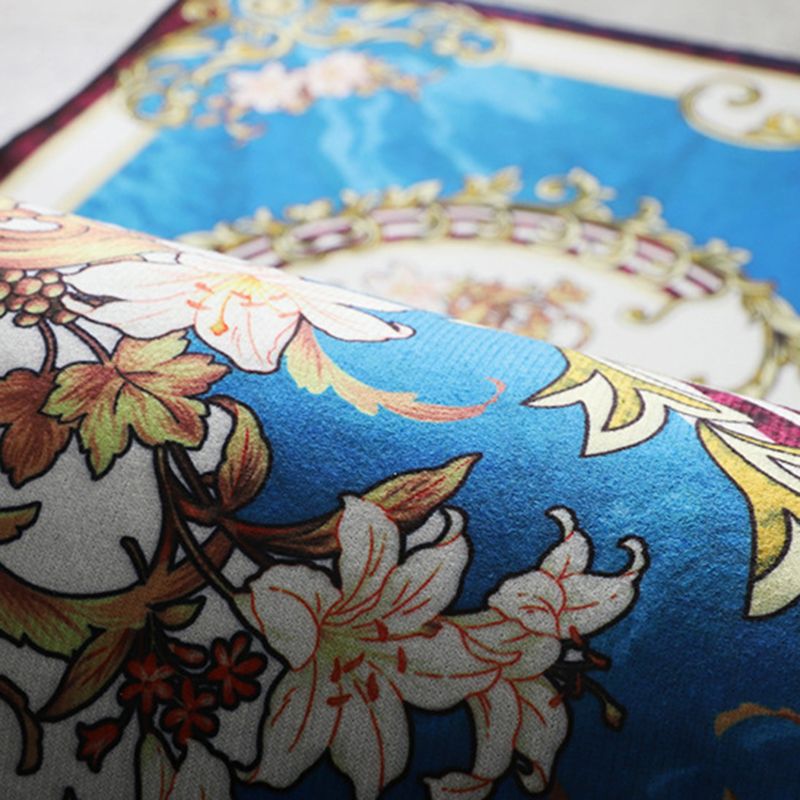 Fancy Living Room Area Carpet Brown Animal Pattern Polyester Area Rug Anti-Slip Washable Rug