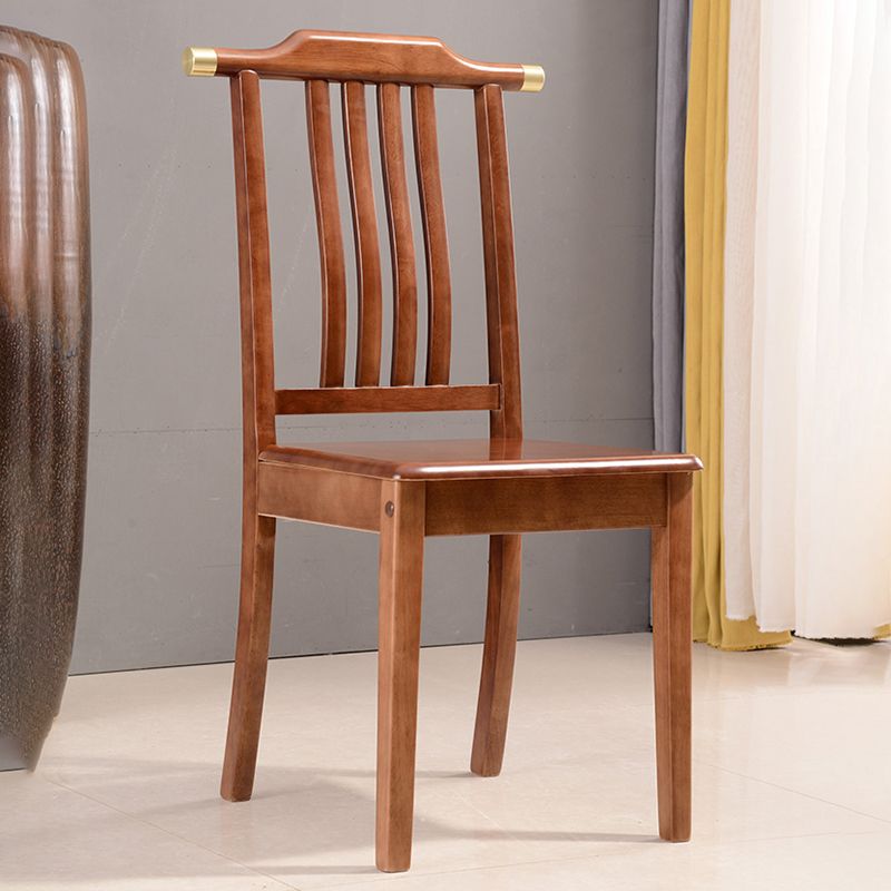 Solid Wood Traditional Dining Chair Matte Finish Side Chair for Home