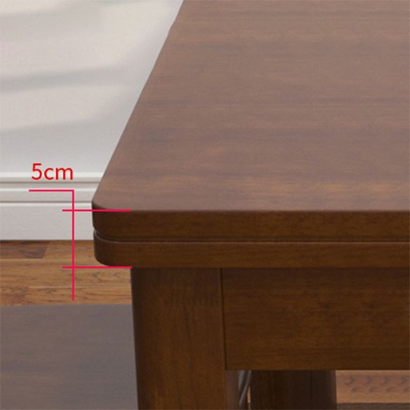 Traditional Standard Height Solid Wood Dining Table Rectangle Dining Room Set For Home