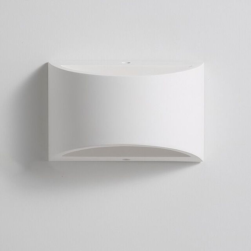 Simplicity Indoor LED Wall Lamp Modern Style Geometric Shaped Aluminum Alloy Sconce Light in White