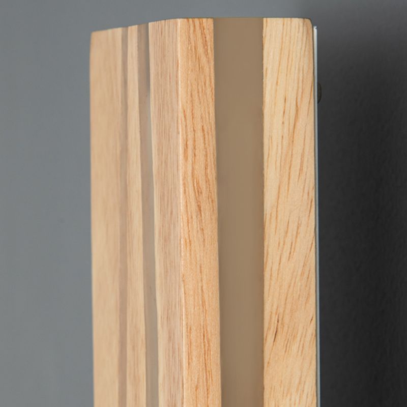 Contemporary Wooden Wall Light Fixture Simple Wall Light Sconce for Bedroom