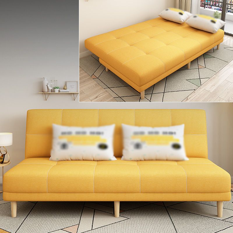 Armless Settee  27.55" W Modern Convertible Sleeper Sofa for Living Room