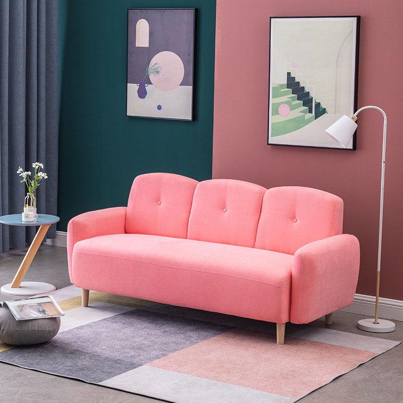 Fabric Sofa 29.92" High Recessed Arm Sofa with 3-seater for Apartment