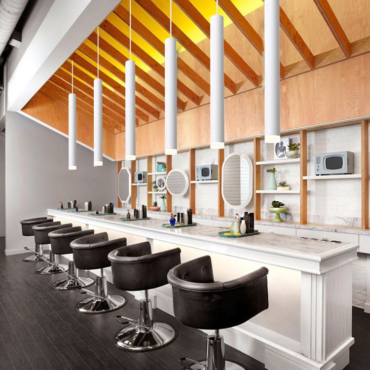 Pendre de tube en aluminium Minimalisme de lampal de plafond LED LED HORDING FOR POUR RABLÈME