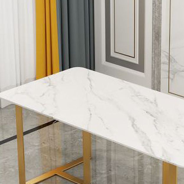 Glam Style 1/2/7 Pieces Dining Room Furniture Set Rectangular White Dining Table Set