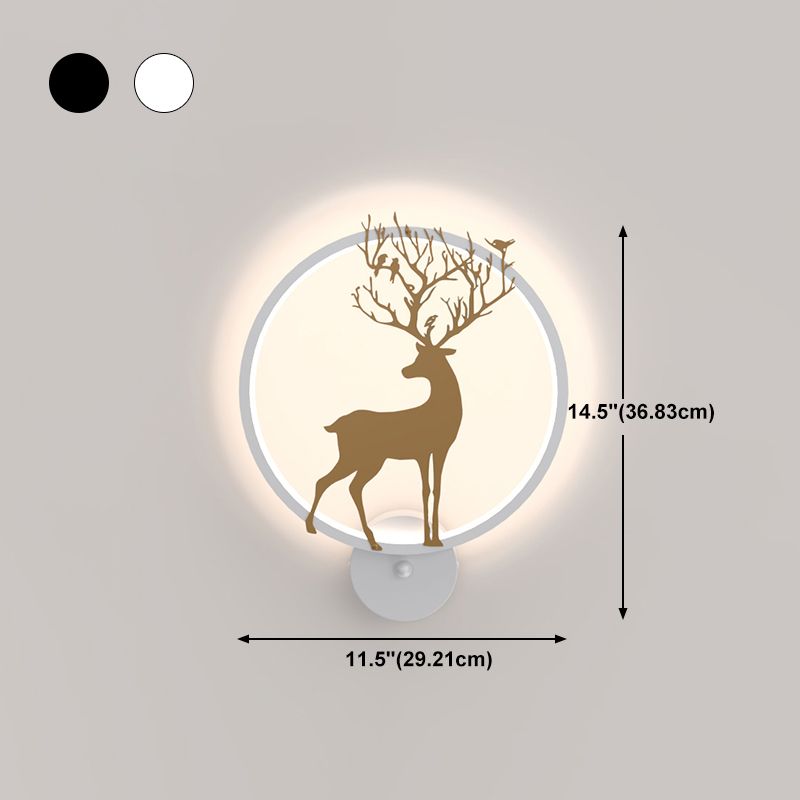 Modernist Wall Sconce LED Minimalism Deer Wall Mounted Light for Dining Room
