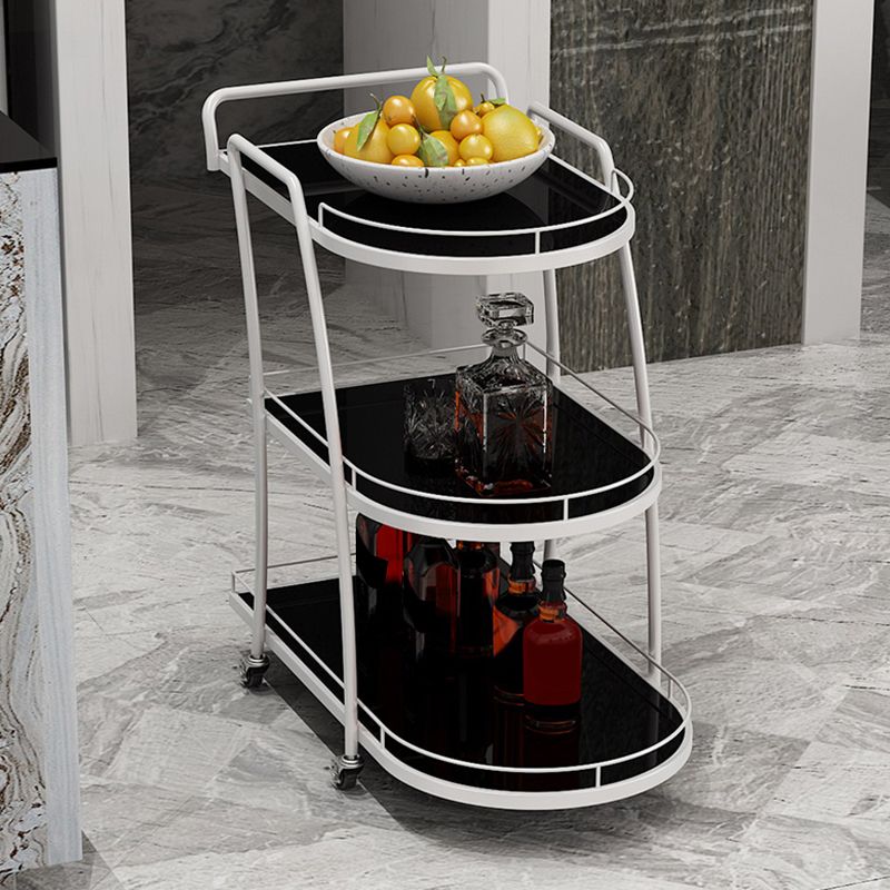 32.28" High Contemporary Prep Table Rolling Metal Prep Table for Kitchen