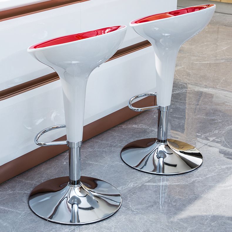 Modern Liftable Rotatable Counter Stool Steel Household Bar Stool with Pedal