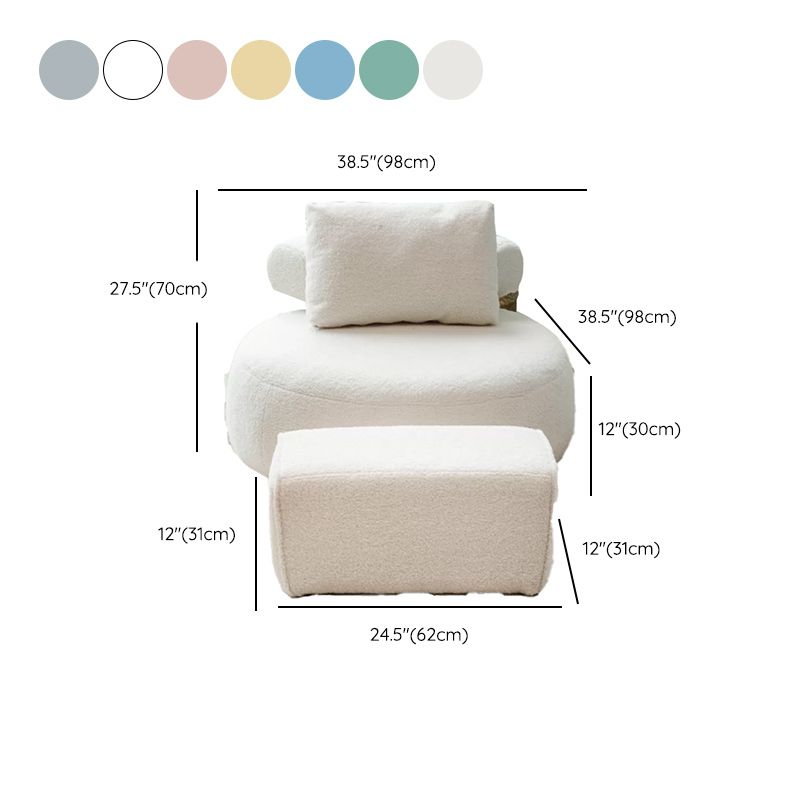 Modern Pillow Back Armless Living Room Solid Color Parsons Chair