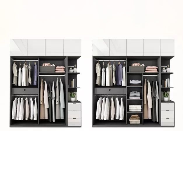 Manufactured Wood White Storage Cabinet Modern Cabinet with Drawers