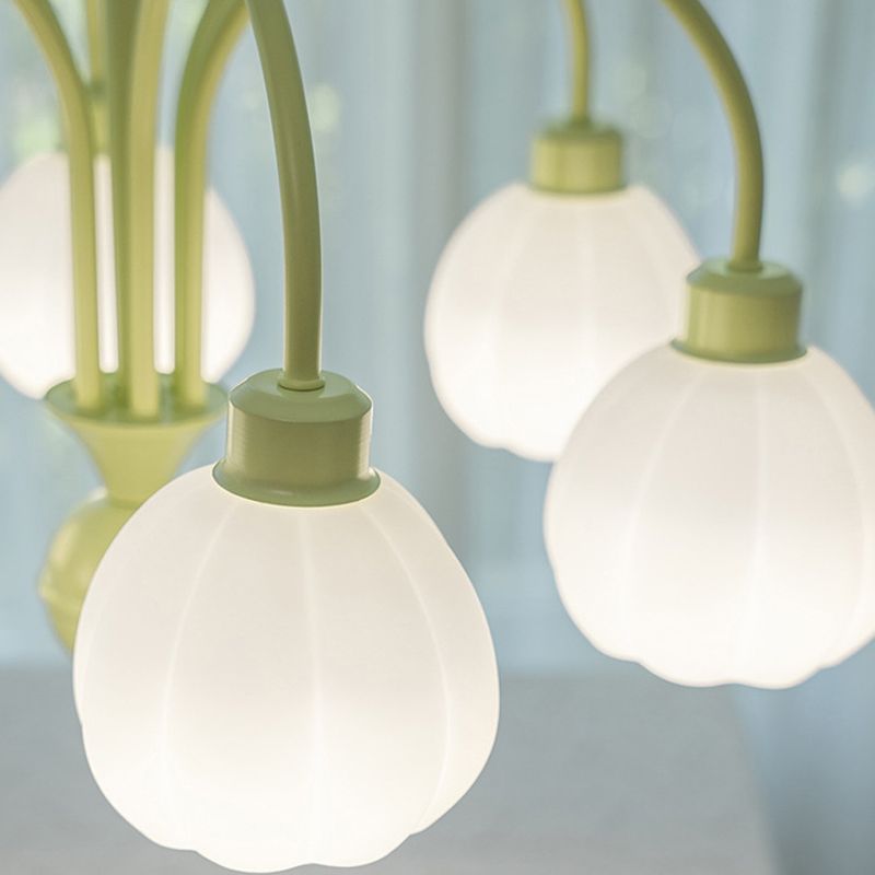 Modern Style Ceiling Lamp Creative Glass Shade Flush Mount Light Fixture