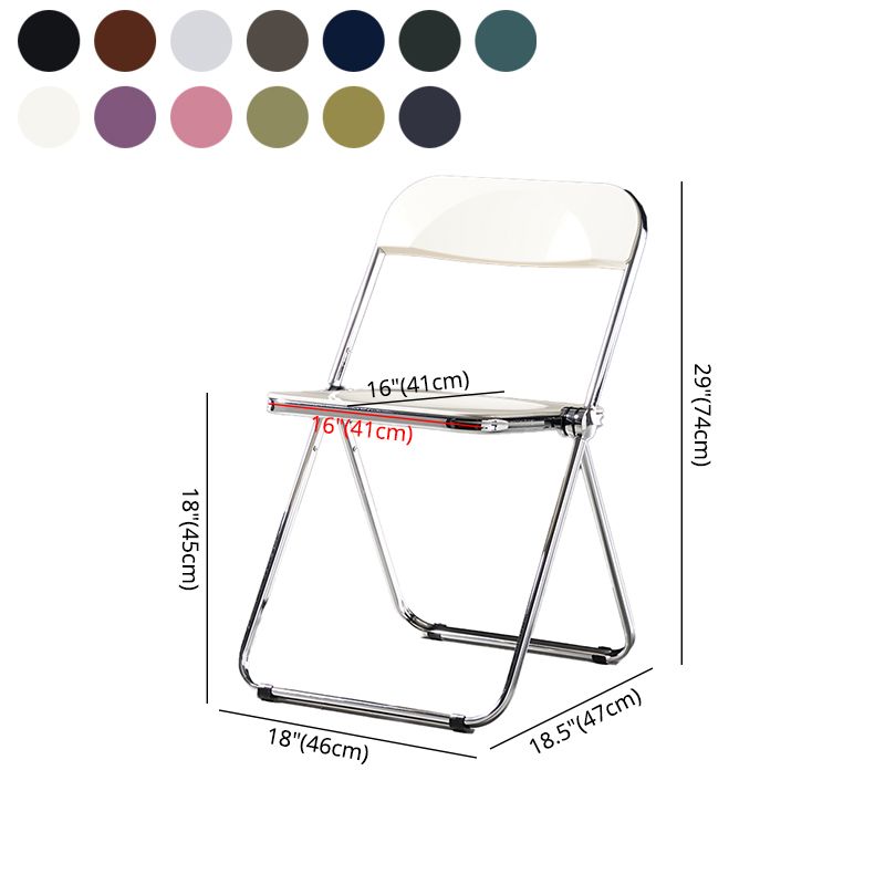 Chaise de salle à manger sans bras en plastique industriel, chaise latérale de salle à manger à dossier ouvert pour restaurant