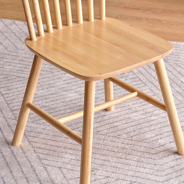 Traditional Wood Windsor Back Side Chair 19'' Wide Indoor Dining Chair