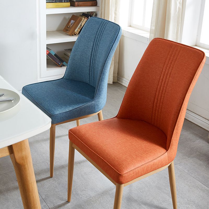 Sillas de comedor de metal de estilo moderno, silla lateral con brazo para cocina