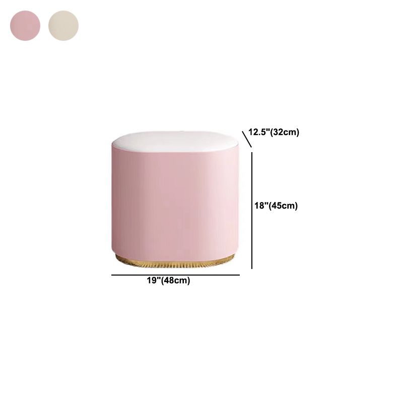 2 Drawers Vanity Set with Stool and Mirror Genuine Leather Makeup Vanity Table for Women