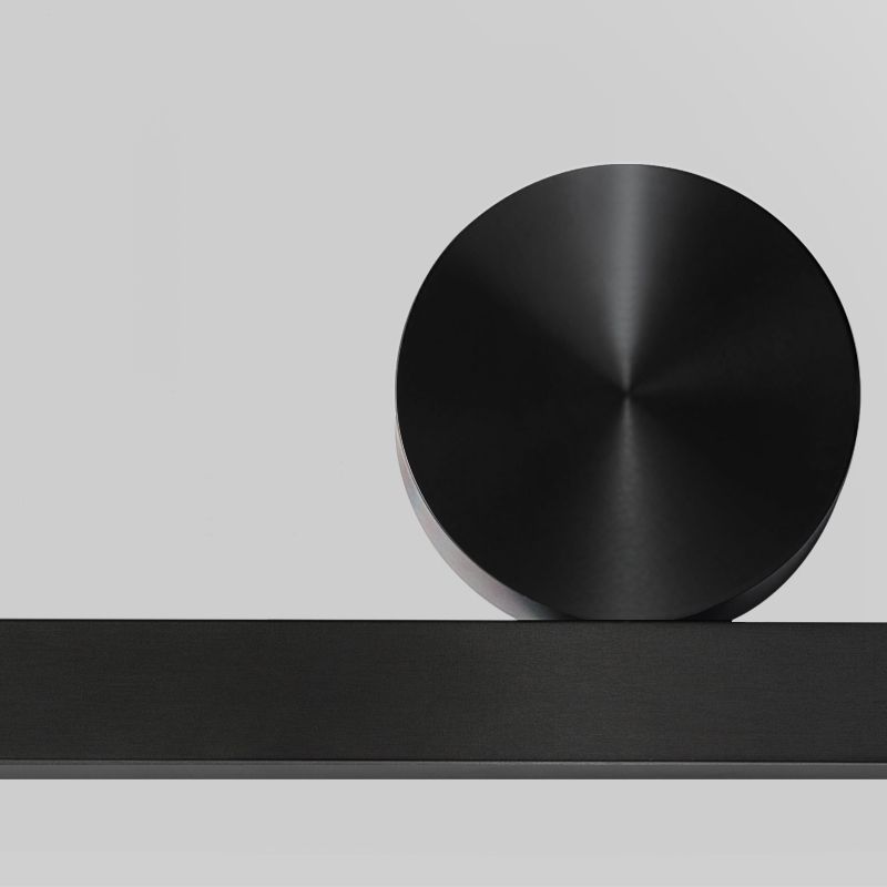 Minimalism Sconce Light Fixture Black Led Wall Light Fixture for Living Room