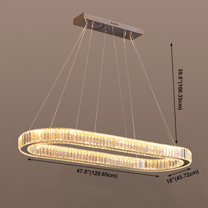 Geometric Pendant Light Fixtures Contemporary Kitchen Pendant Lights with Crystal Shade
