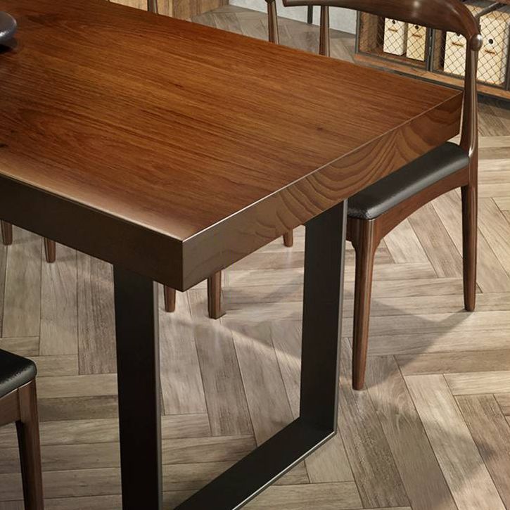 Industrial Solid Wood Furniture 1/4/5/7 Pcs Standard Height Dining Room Table Set