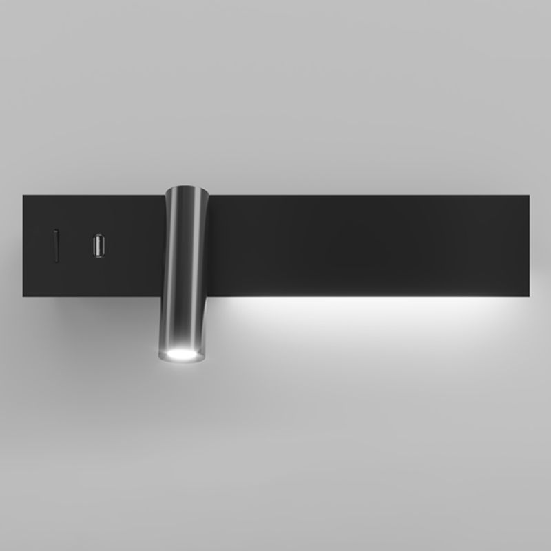 Lámparas de pared LED rectangulares ajustables lámparas de aplanque de metal de estilo moderno