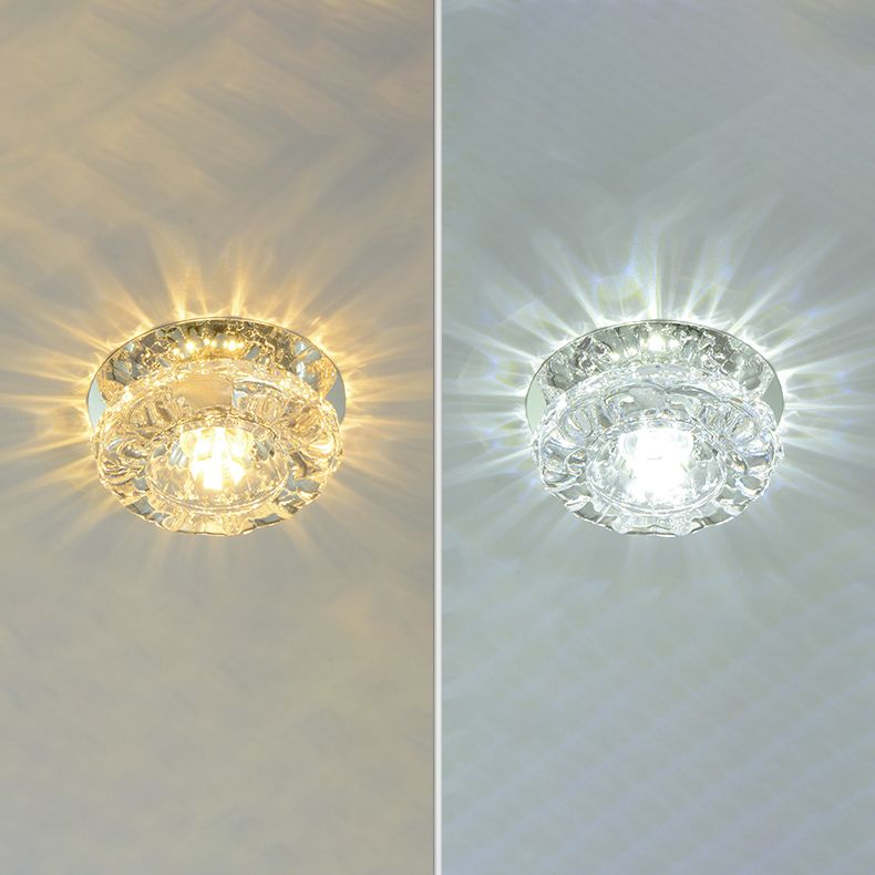 Contemporary Flush Mount Lighting Geometric Ceiling Lighting Fixture with Hole 2-3.5'' Dia