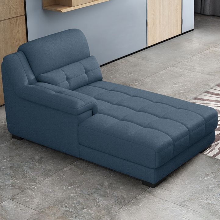 Modern Upholstered Chaise Lounge Couch Linen Blend Chaise Lounge Chair