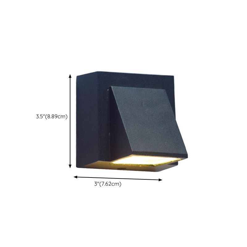 Black Wall Lamp Modern Style Wall Mount Lamp with Acrylic Shade for Bedroom