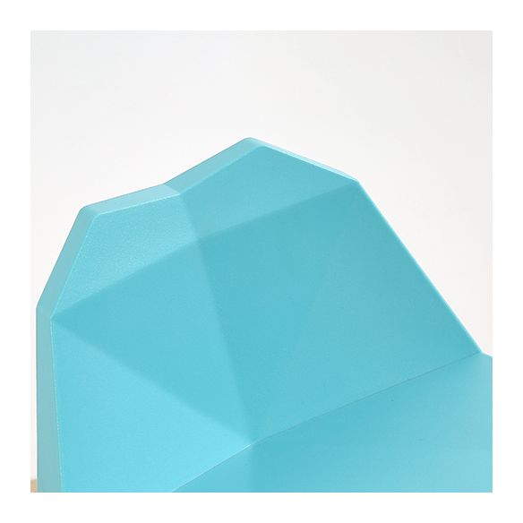 Chaise de salle à manger contemporaine à dossier solide, chaise de cuisine en plastique