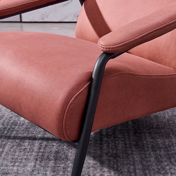 Mid-century Modern Bedroom Accent Armchair Solid Color Arm Chair