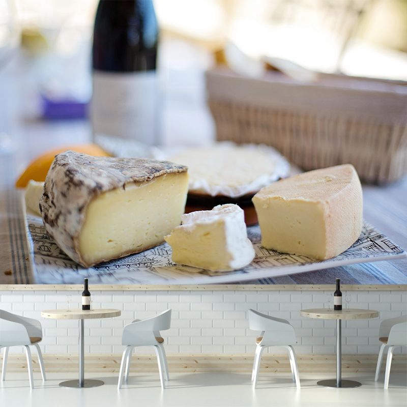 Modern Business Dessert Shop Murals Decor Cheese Dessert Mural Wallpaper