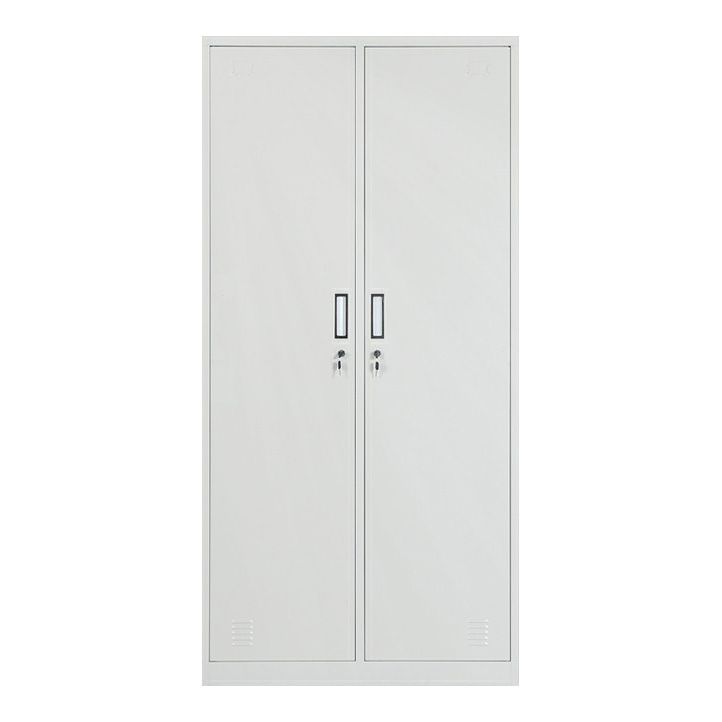 Modern Metal Wardrobe for Home Matte Finish Cabinet with Hinged Doors