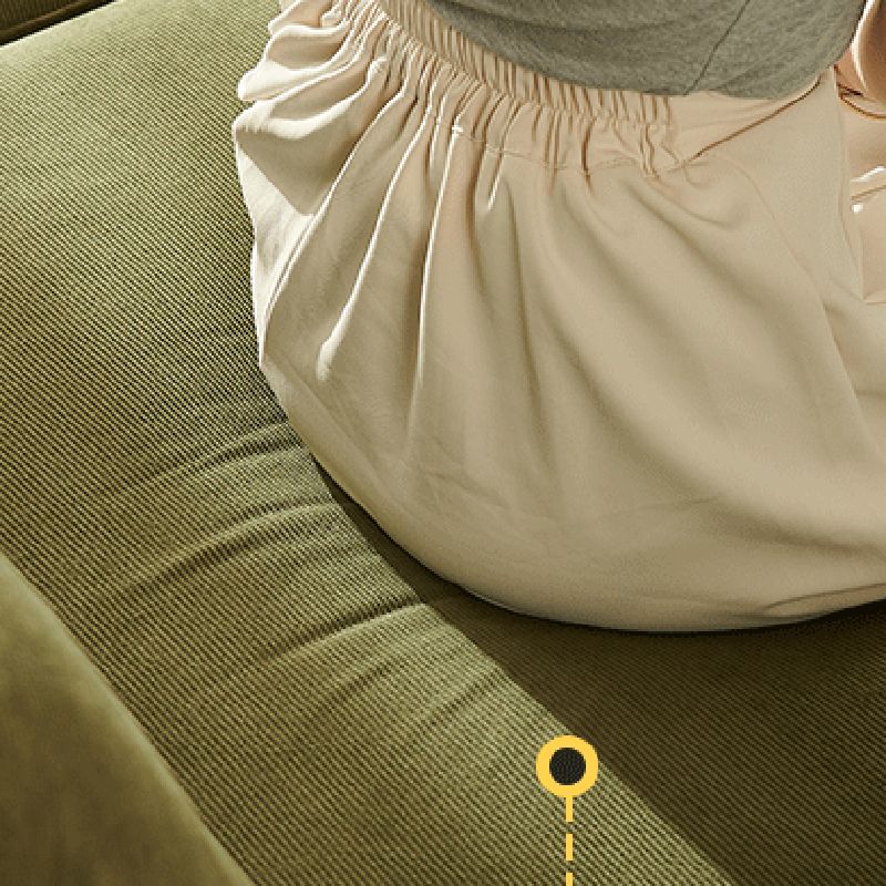 Stationary Slipcovered 3-seater Square Arm Pillows Modern Sofa