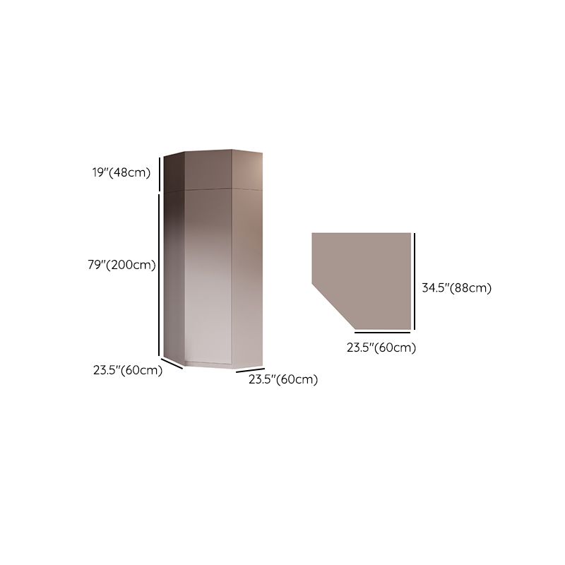 Sliding Wardrobe Armoire with Shelves Contemporary Wardrobe Cabinet