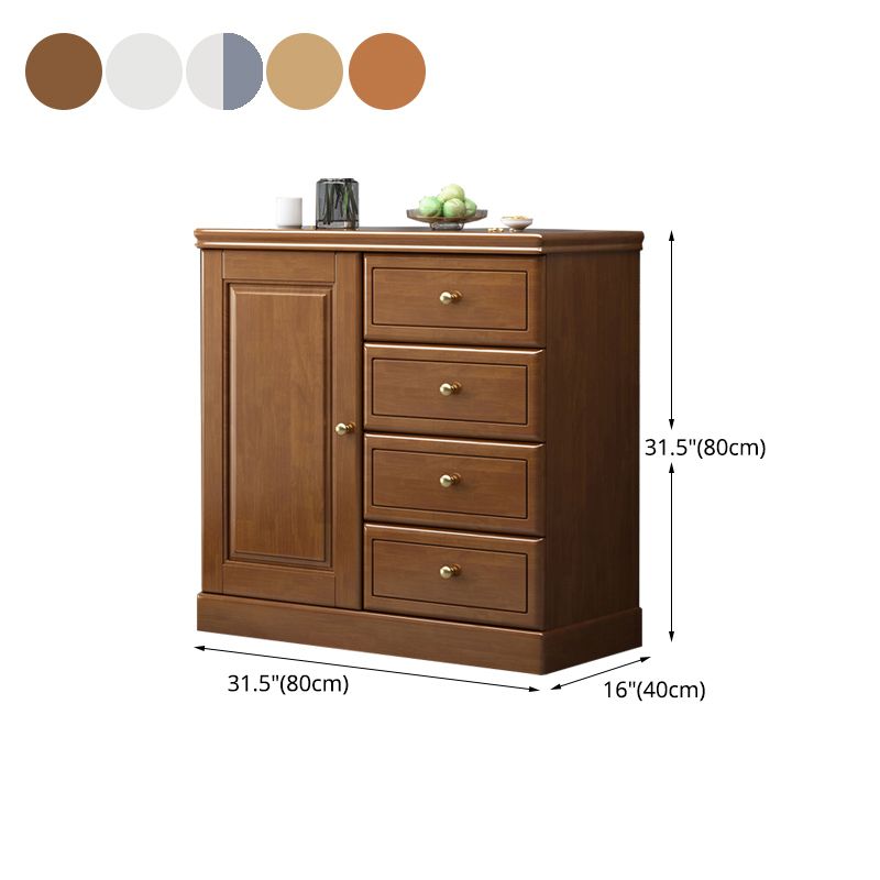Modern Storage Chest Solid Wood Storage Chest Dresser with 4/5 Drawers