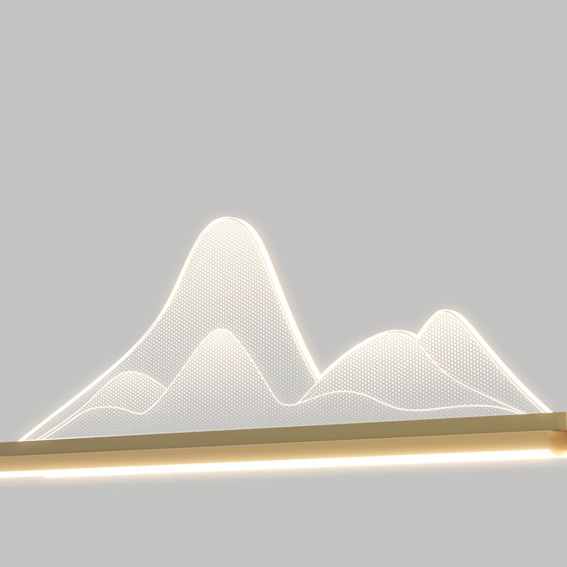 Éclairage d'îlot de cuisine moderne Métal linéaire 1 luminaire d'îlot d'éclairage