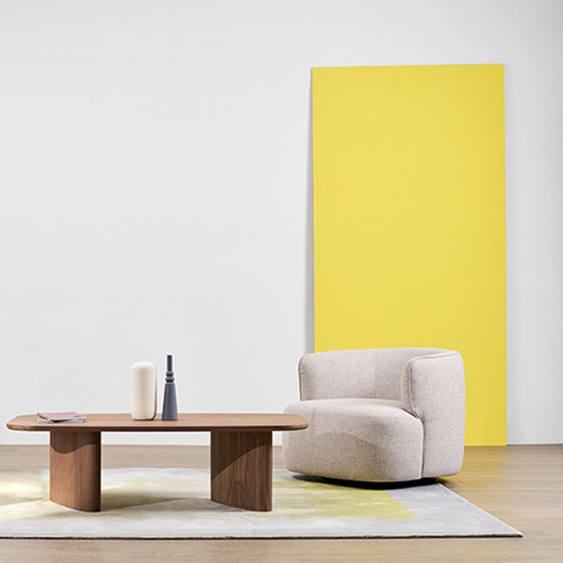 Rectangle Dining Table Solid Wood Dining Table with Double Pedestal