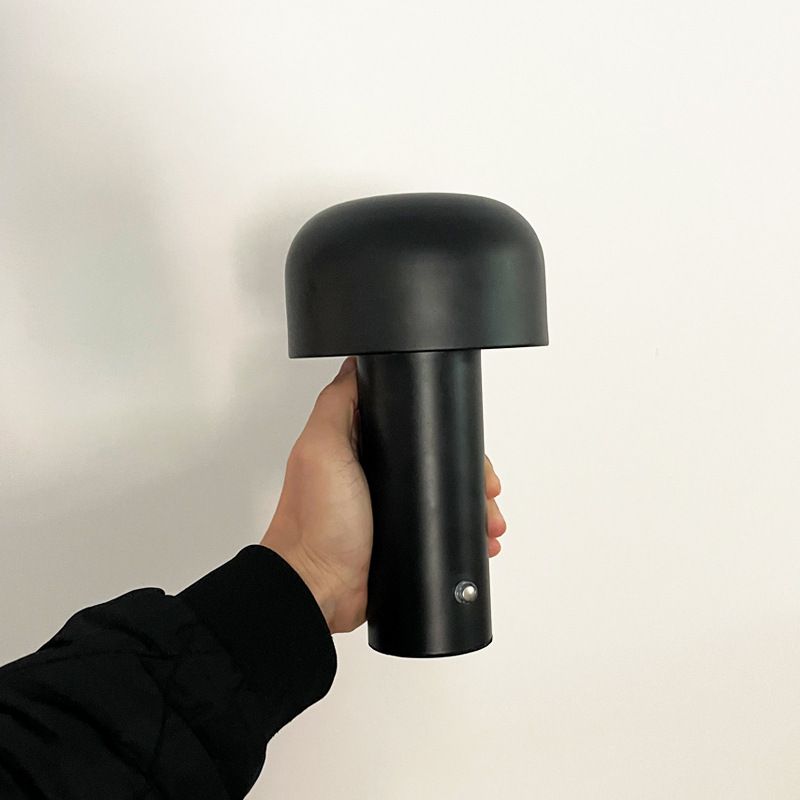 Moderne stijl drum nachttafellampen metaal 1 lichttafellicht