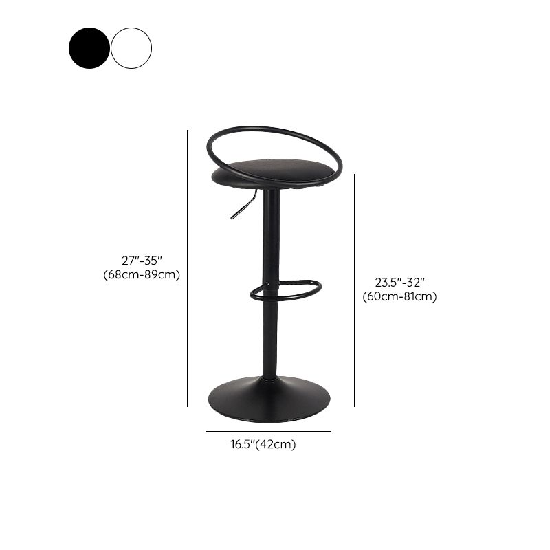 Indoor Metal Legs Bar Stool Adjustable Height Bar Stool with Footrest