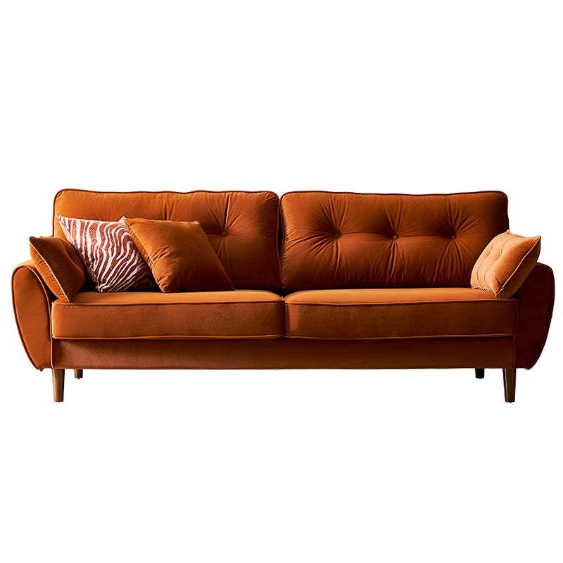 Contemporary Standard Flared Arm Sofa Convertible Sofa, 63.38" W x 35.82" D x 34.64" H