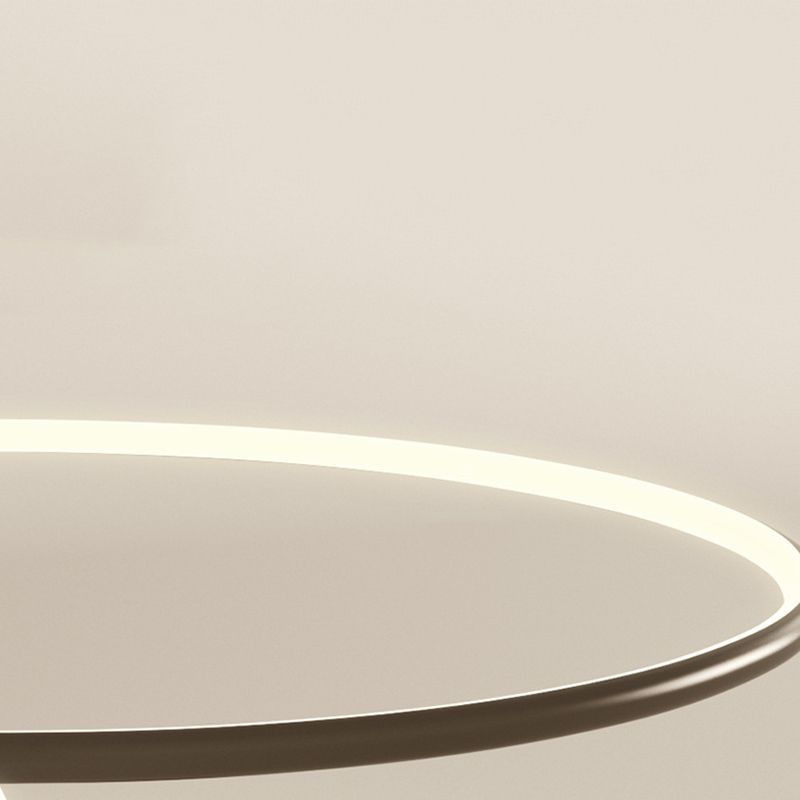 Moderno minimalista a LED LED Light Alluminio semifulto lineare con tonalità silicone