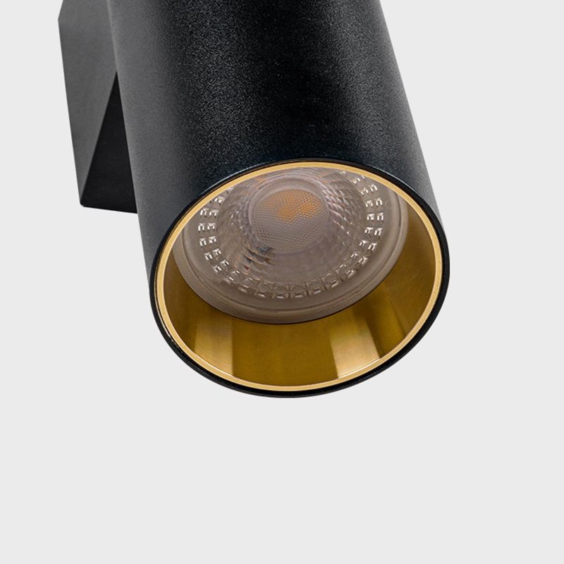 Cylinder Wall Mounted Lamps Modern Style Metal 2 Lights Wall Lighting Ideas