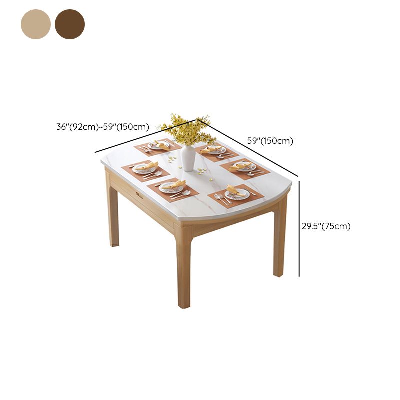 Round 4-foot Table Simplicity Style Faux Marble Dining Site Table with Drop-Leaf