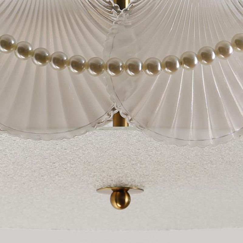 Nordic Glass Ceiling Light Creative Flush Mount Light Fixture for Sitting Room